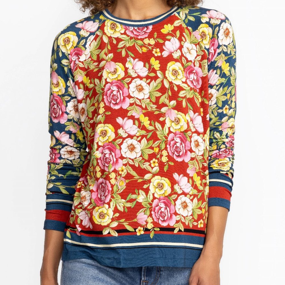 NWT! Johnny Was 'The Janie Favorite' Long Sleeve Tee. Large